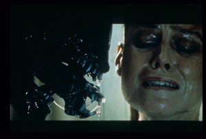 "Alien 3" - Ellen Ripley (Sigourney Weaver) is the only survivor when she crash lands on Fiorina 161, a bleak wasteland inhabited by former inmates of the planet's maximum security prison. Once again, Ripley must face skepticism and the alien as it hunts down the prisoners and guards.