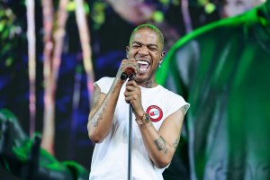 INDIO, CALIFORNIA - APRIL 21: (FOR EDITORIAL USE ONLY) Kid Cudi performs at the Sahara Tent during the 2024 Coachella Valley Music and Arts Festival at Empire Polo Club on April 21, 2024 in Indio, California. (Photo by Theo Wargo/Getty Images for Coachella)