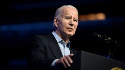 US President Joe Biden delivers remarks on his "Bidenomics" economic plan, at CS Wind, the largest wind tower manufacturer in the world, in Pueblo, Colorado, on November 29, 2023. (Photo by ANDREW CABALLERO-REYNOLDS / AFP) (Photo by ANDREW CABALLERO-REYNOLDS/AFP via Getty Images)